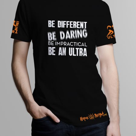 Mens Crew Neck - Be Different - Black Shirt